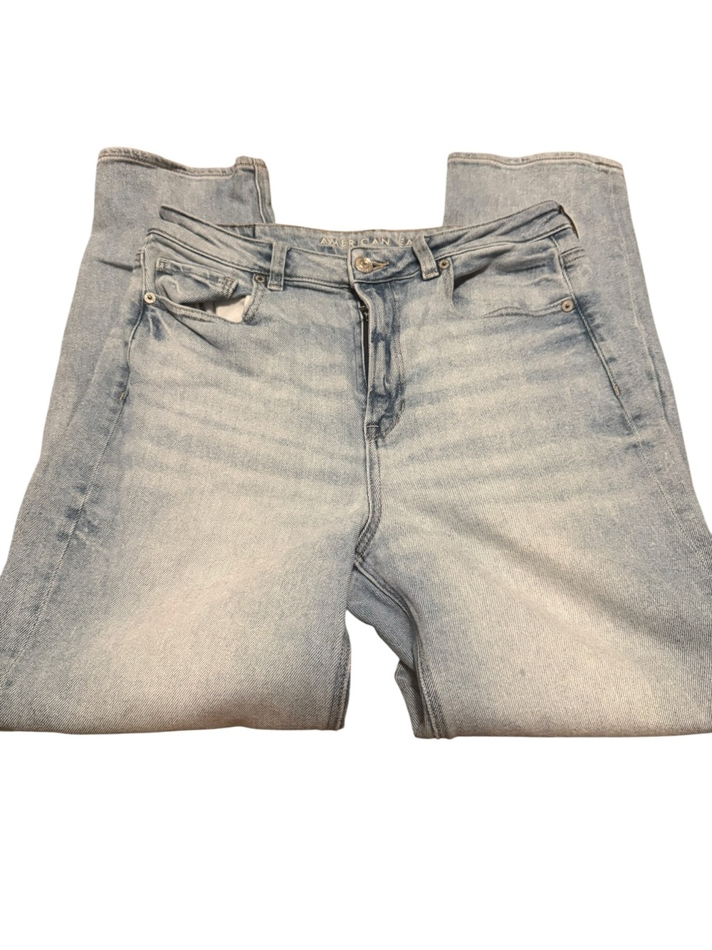 American Eagle Light Wash Straight Leg Jeans